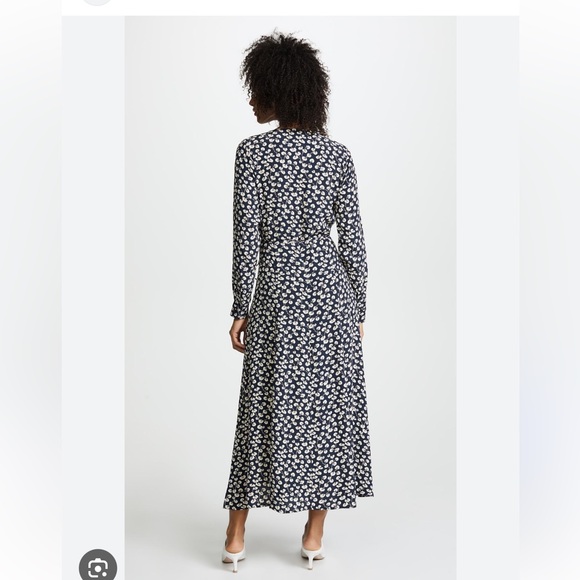 GANNI ROSEBURG CREPE DRESS - Picture 3 of 6